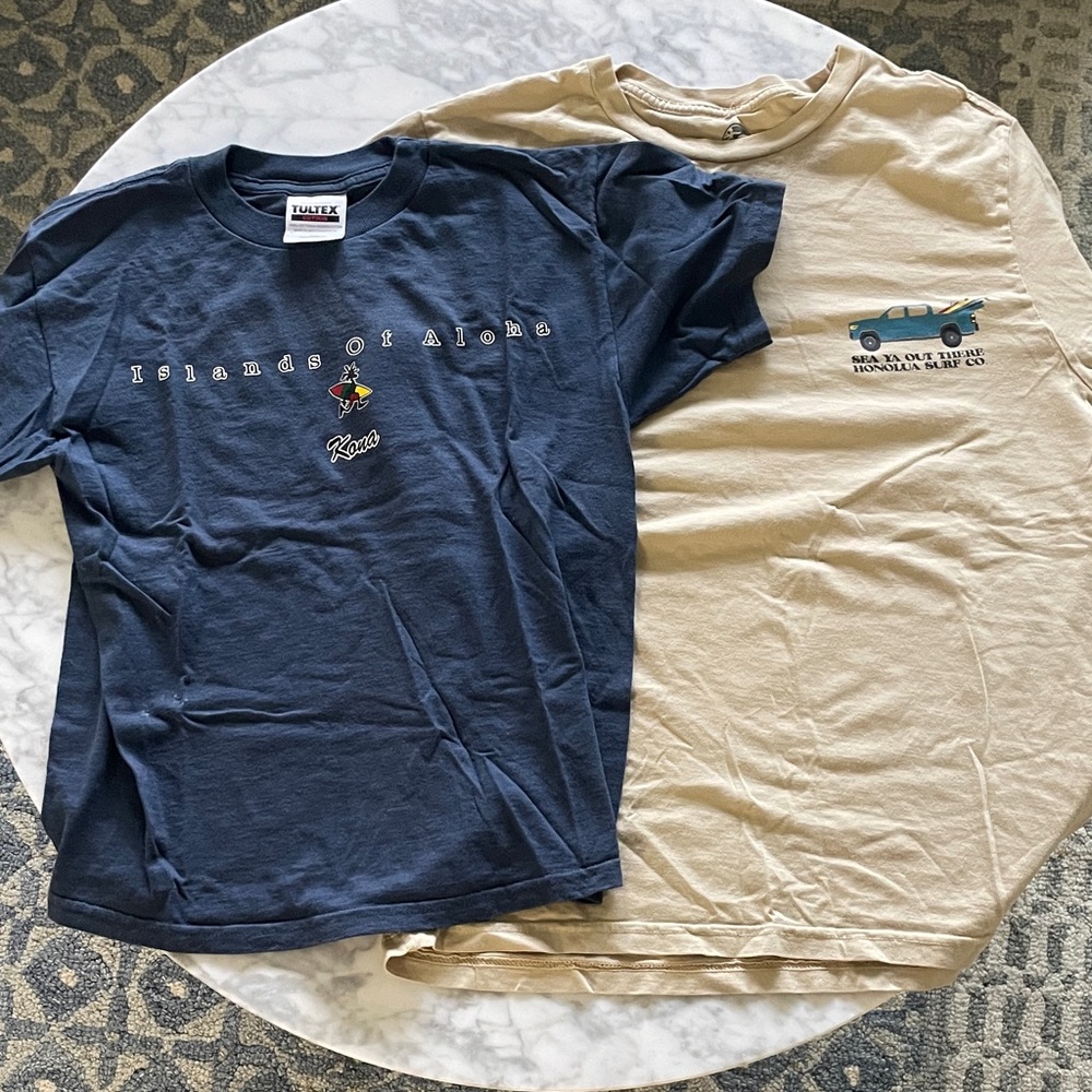 Vintage Hawaiian Island T shirts with Graphics 100% Cotton